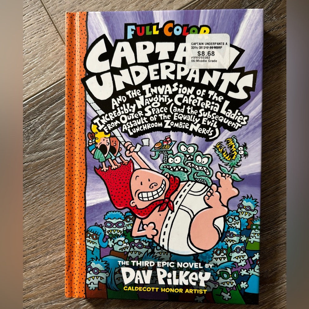 Captain Underpants Hardcover Book. $5